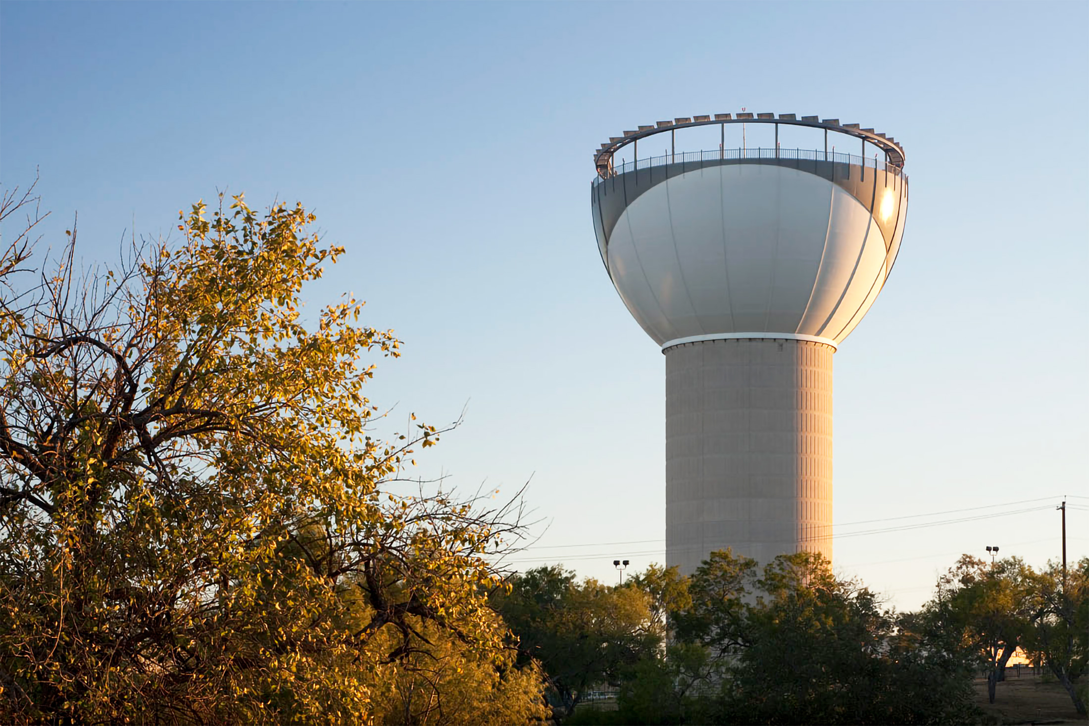 image of the industry's first 'green' elevated water storage tank.