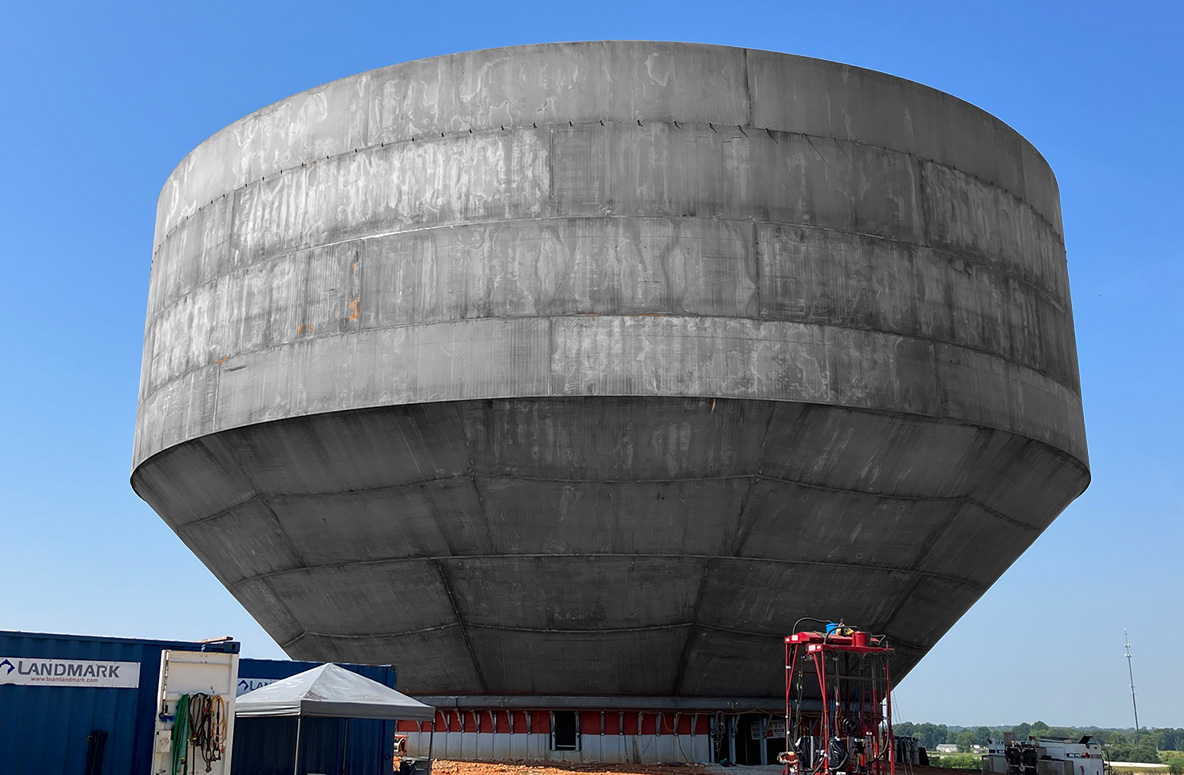 image of the largest Composite Elevated Tank in the world, holding 4.0 MG of water