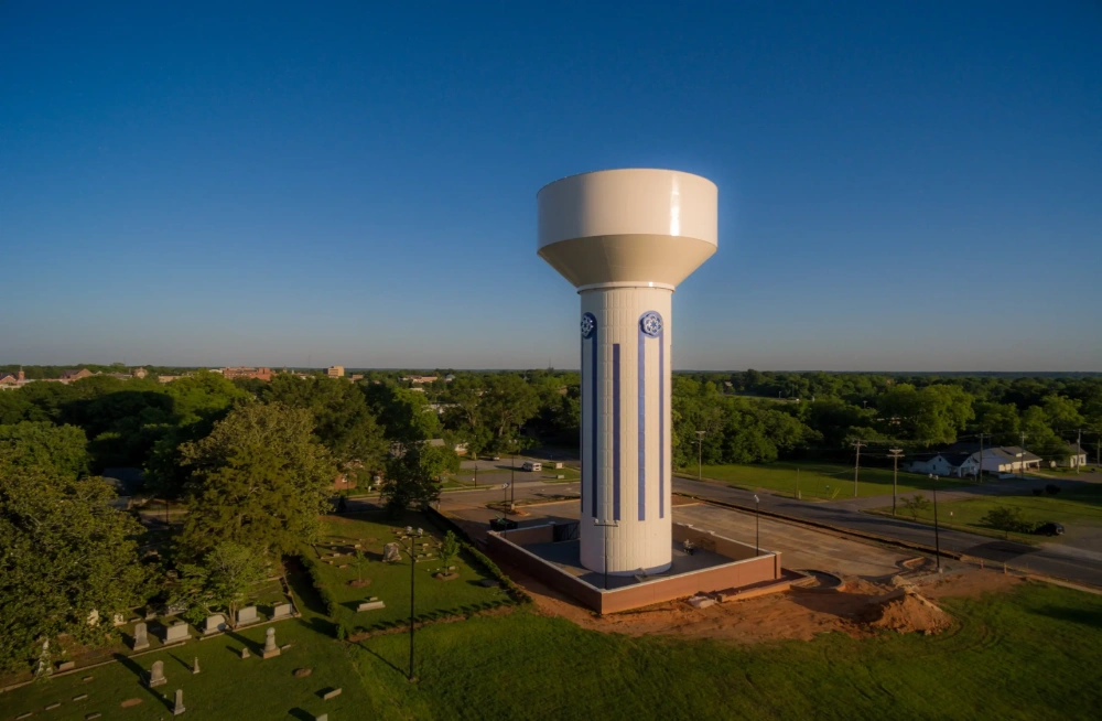image of a composite elevated tank.