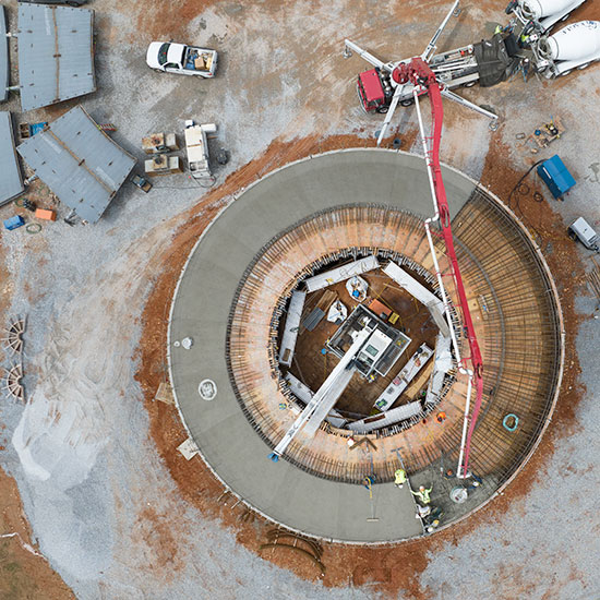 Workers welding a Tank