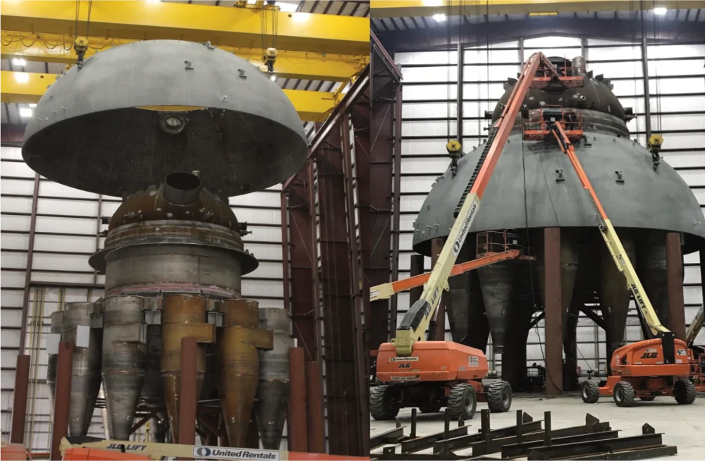 image of pre-fitting for a large diameter ASME Code Hemispherical Head.