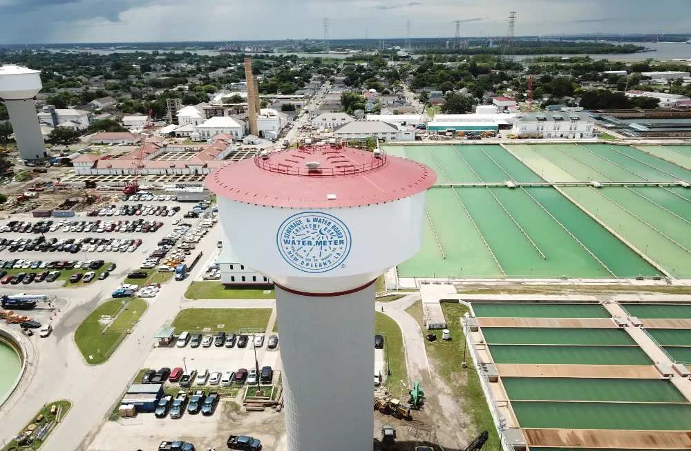 image of a composite elevated tank