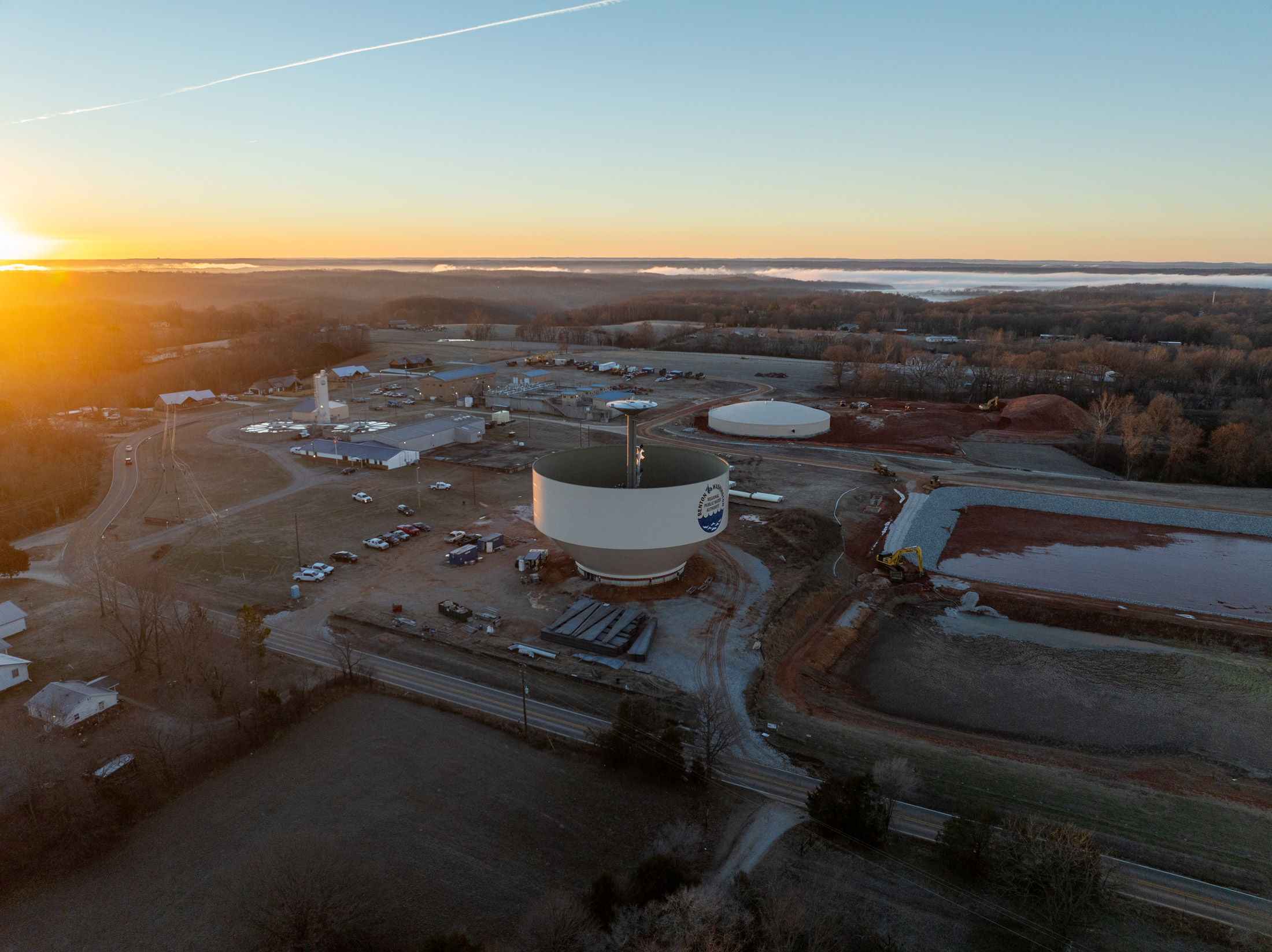 image of the largest Composite Elevated Tank in the world, holding 4.0 MG of water
